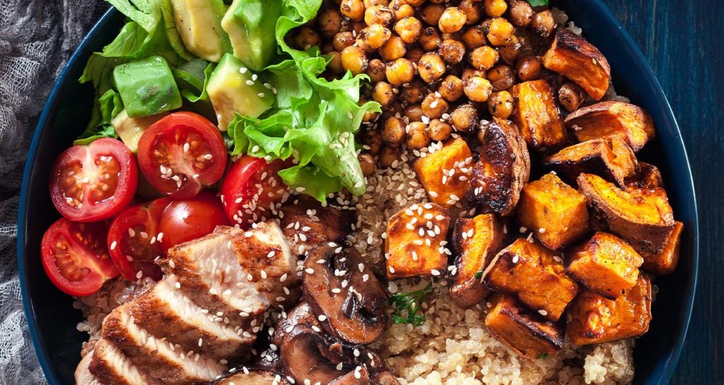 [RECIPE] Sweet Potato Chickpea Buddha Bowl with Tahini dressing ...