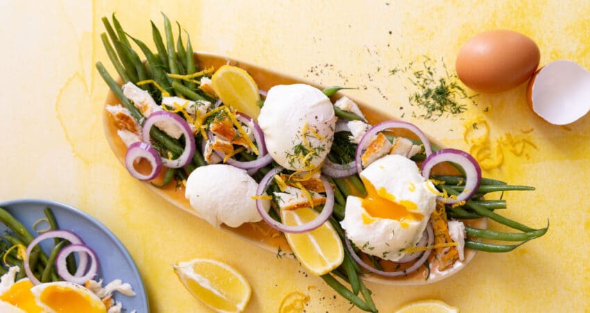 Poached-Egg,-Smoked-Fish-and-Green-Bean-Salad
